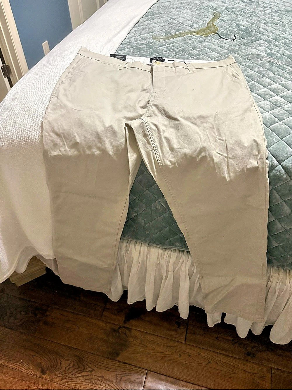 Ben Sherman Straight Fit Stretch Chino Pants Beige Waist 38